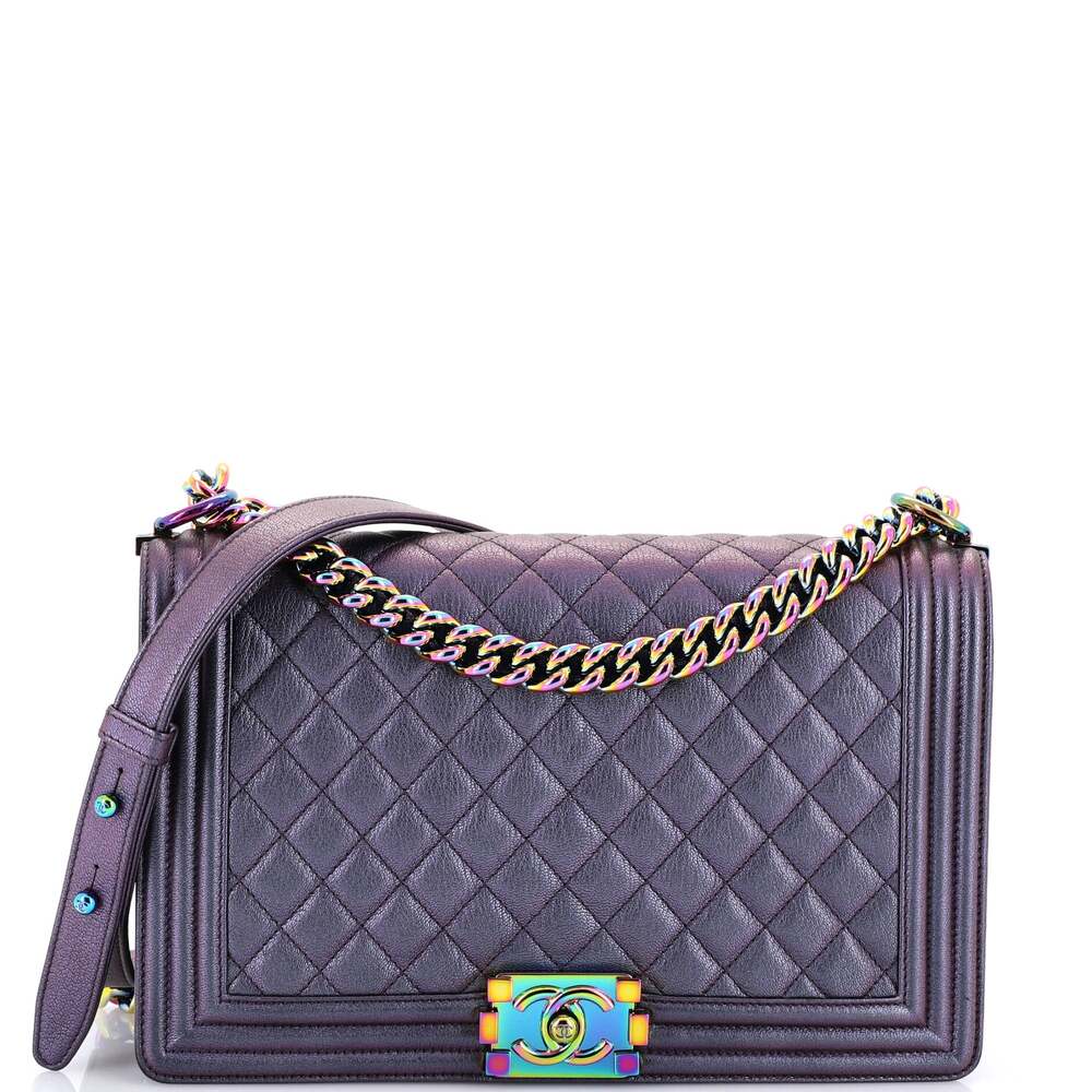 Chanel Boy Flap Bag Quilted Iridescent #254980C40B